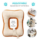 Frienda - Collar ajustable para gato, cuello redondo, cuello cónico, cuello ajustable, con borde suave para gatitos y gatos