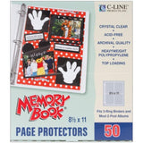 C-Line libro de recuerdos 11 x 8.5 inch recortes protectores de página