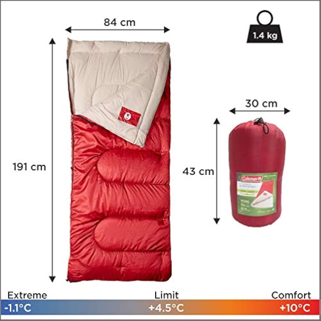 Saco de dormir de clima frío