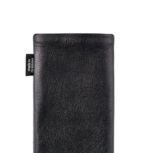 fitBAG Fusion - Funda a medida para Samsung Galaxy S22 Ultra, fabricada en Alemania, funda fina de piel de napa con forro de microfibra para limpieza de pantallas