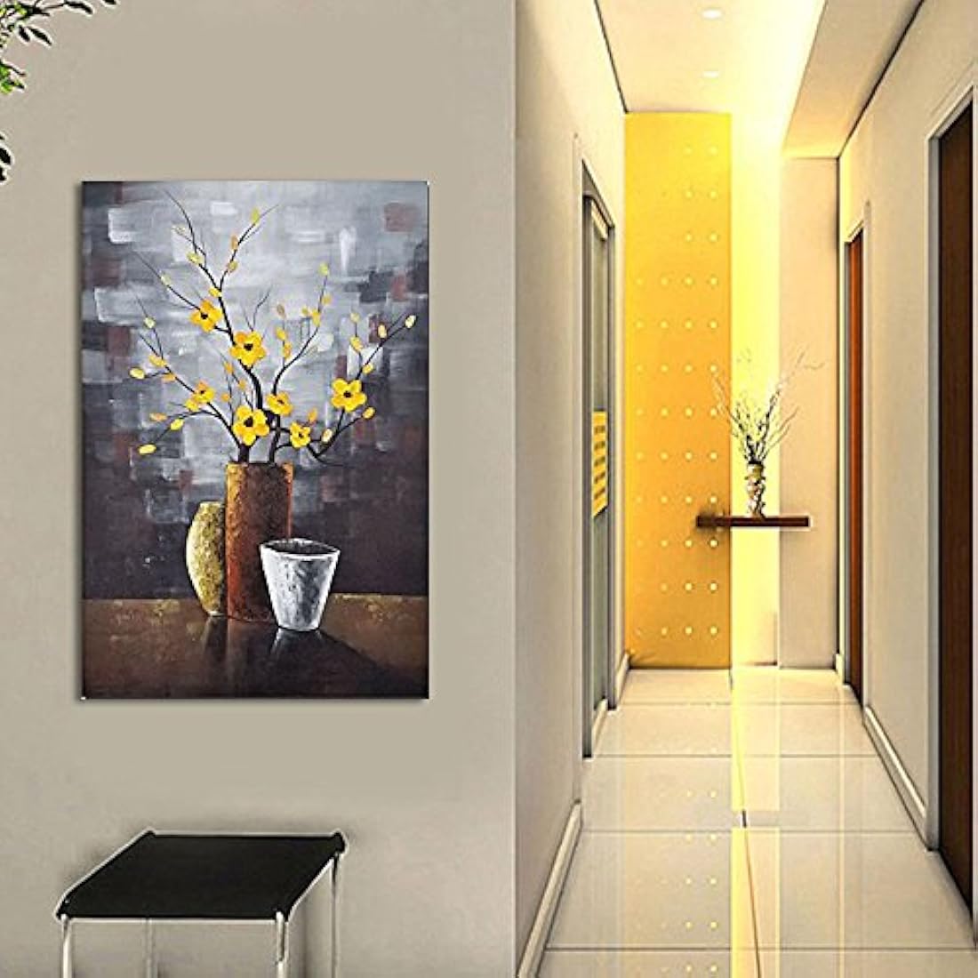 wieco Art obras de arte contemporáneo abstracto flor