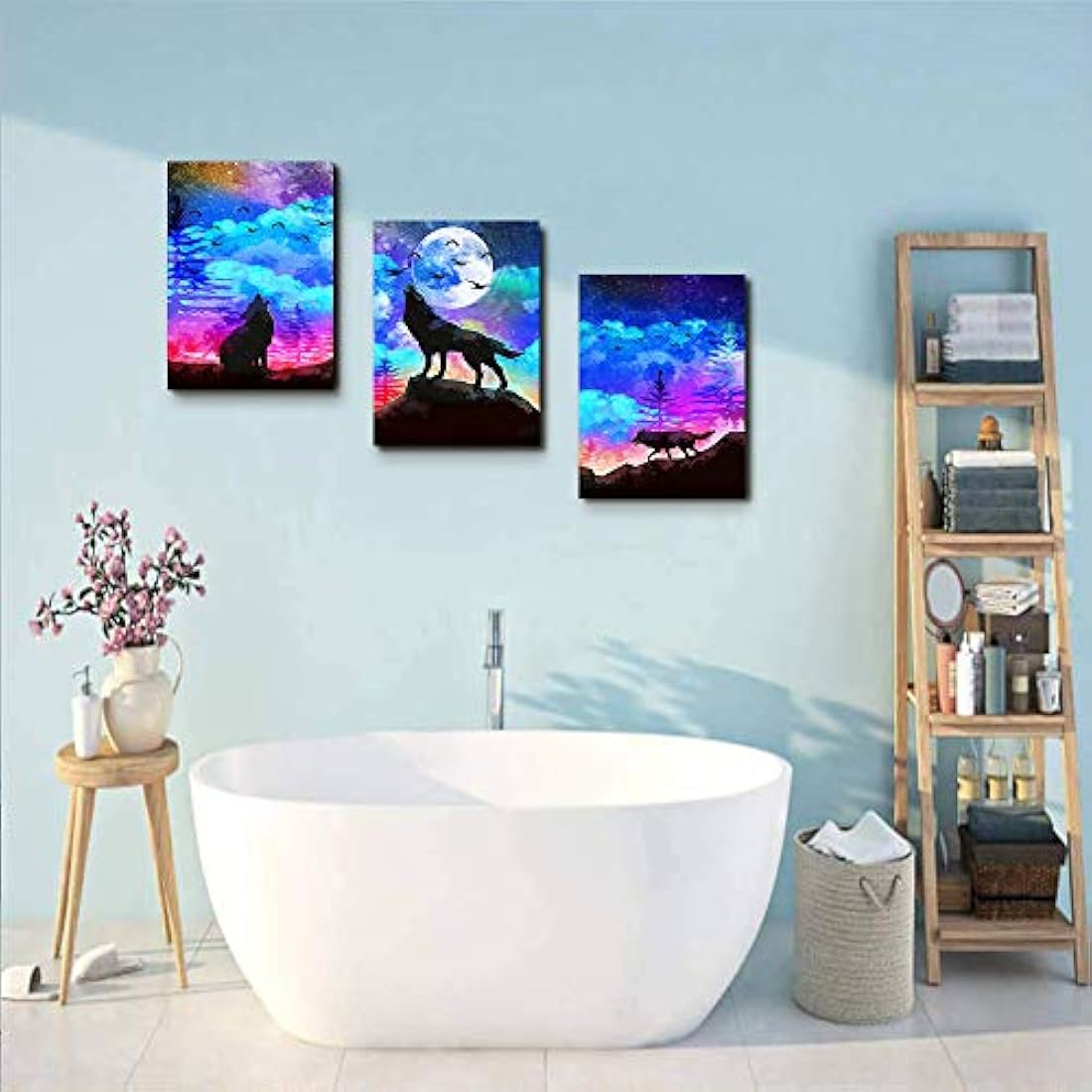 TTHWALLART - Lienzo decorativo para pared de salón, baño,