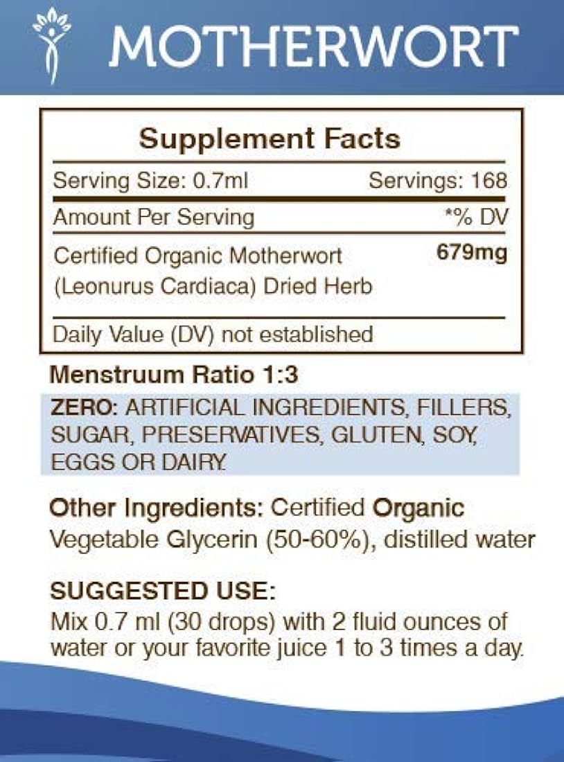 Motherwort Tintura alcohol-free Extracto de líquido