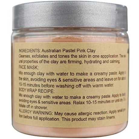 Best Nature's Cosmetics mascarilla de Arcilla rosa