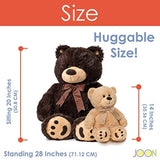 Gran oso de peluche color café oscuro
