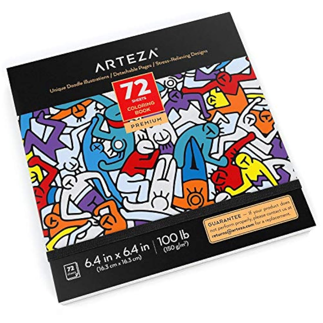 Arteza Libro para colorear para adultos, diseños