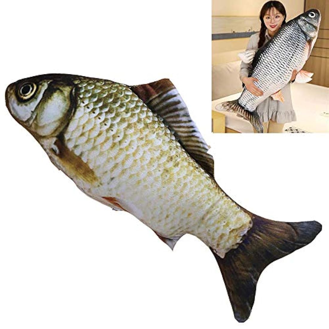 Juguete de peluche con simulación gigante de peces
