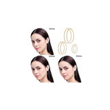 Aretes de acero inoxidable hipoalergénicos juego 6 pares