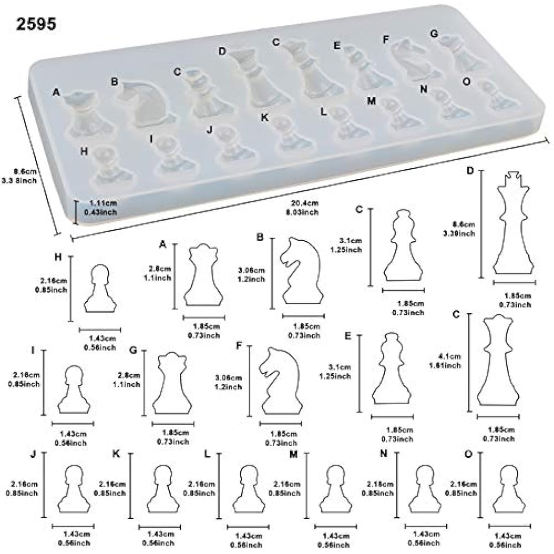 Juego de moldes de resina para hacer joyas, colgantes y colgantes, molde de silicona con 3 ojos de gatito, con llavero, extensión de cadena, ojo de tornillo, anillos de salto, domo de ojo de gato, 218 unidades