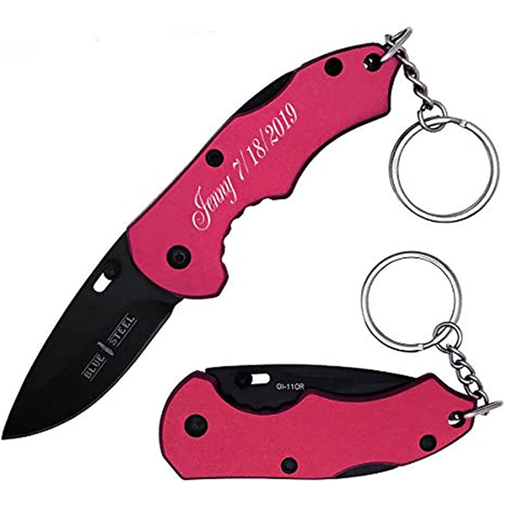 Cuchillo de bolsillo personalizado con hoja de borde fino