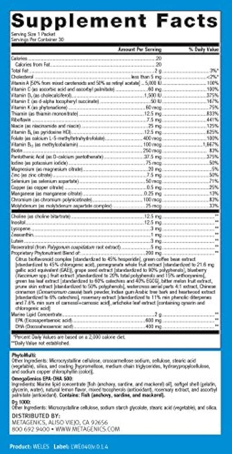 metagenics – Wellness Essentials, 30 Count