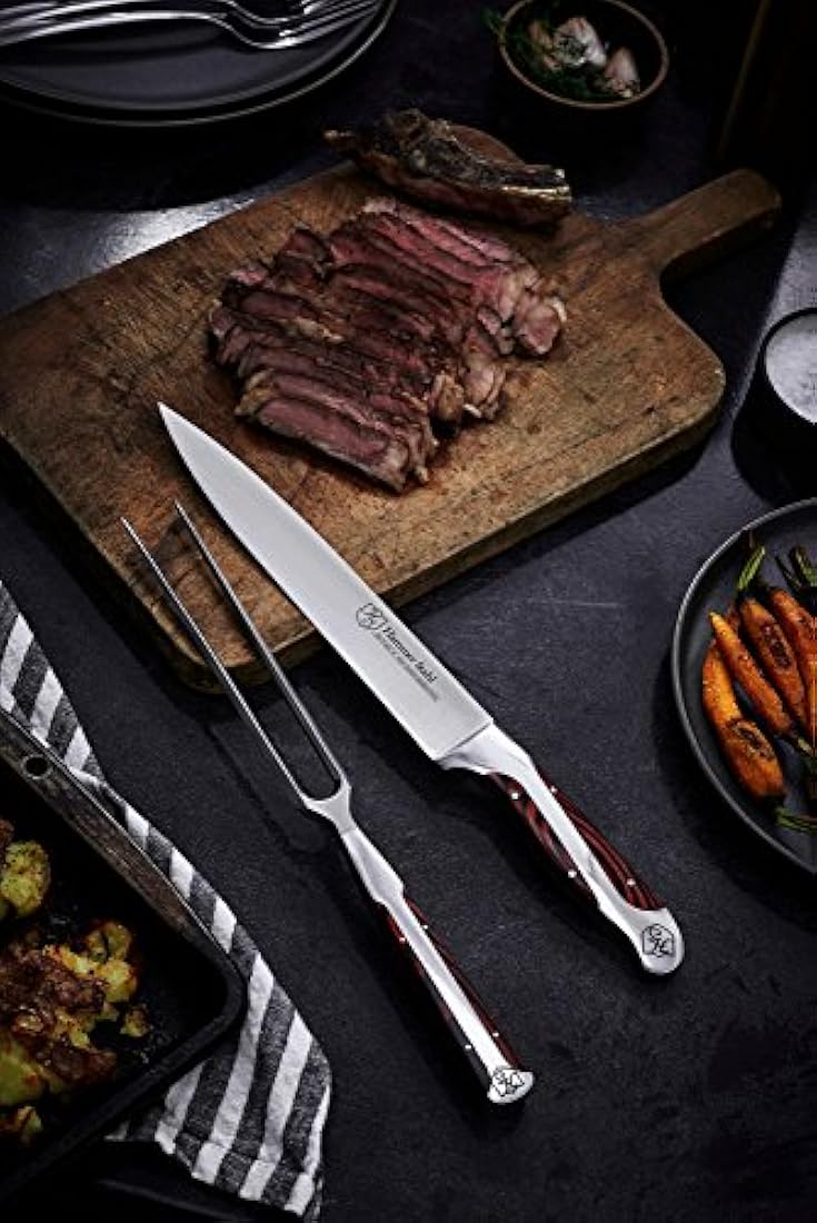 Martillo Stahl Carving cuchillo y tenedor Set