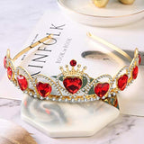Tiara de corazón rojo Descendientes disfraz tocado reina