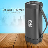 Parlante Portátil negro con Bluetooth PYLE-HOME PBMSQG5