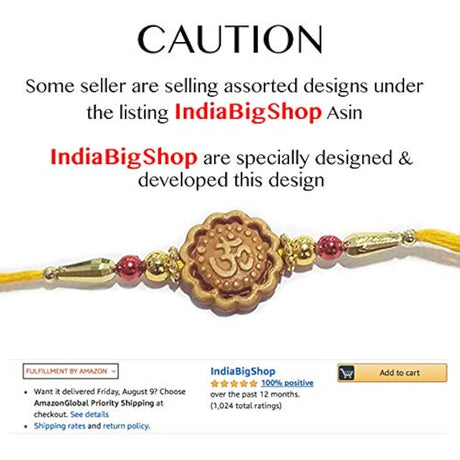 Pulsera Rakhi multidiseño y colores surtidos para hermano