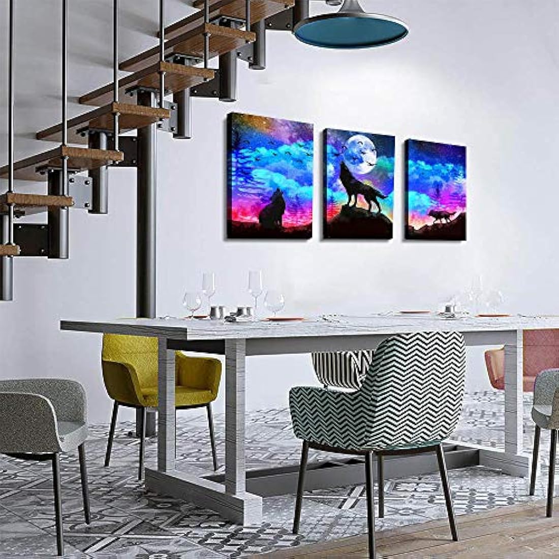 TTHWALLART - Lienzo decorativo para pared de salón, baño,