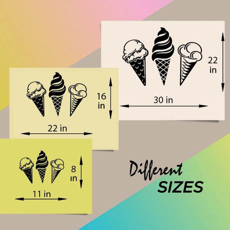 Vinilo Decorativo Helados, Estilo Único, Modelo 2044
