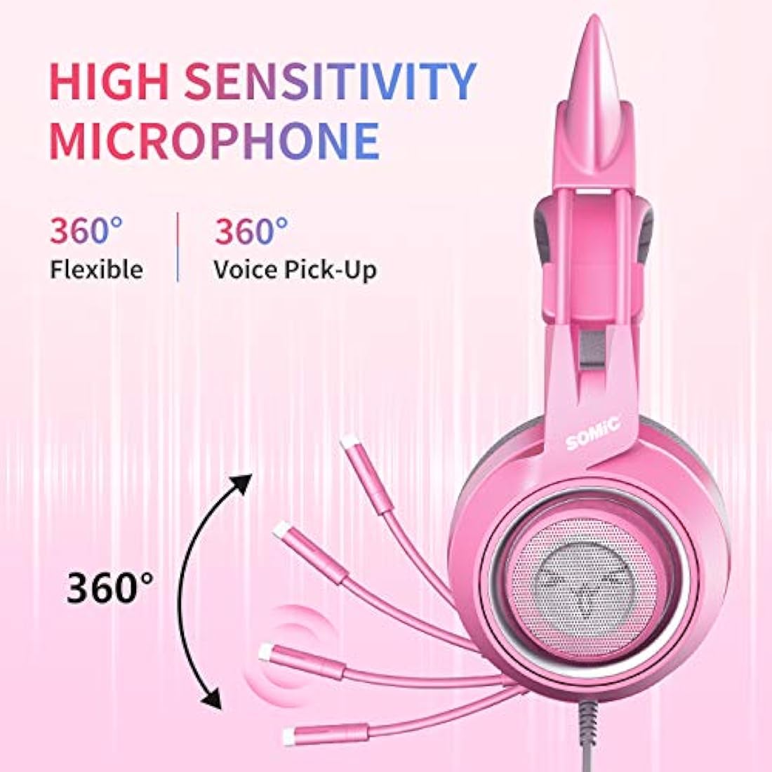 Auriculares de diadema con micrófono SOMIC G951s