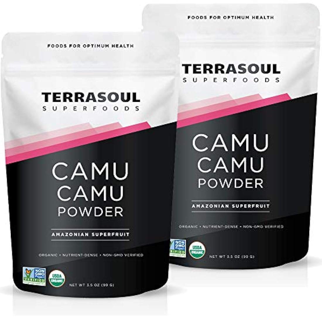 Terrasoul Superfoods Organic Camu Camu Polvo, 7 Oz (2 Pack) - Raw | Vitamina C | Apoyo Inmunológico