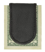 Piel Auténtica Negro Money Clip Magnético fuerte