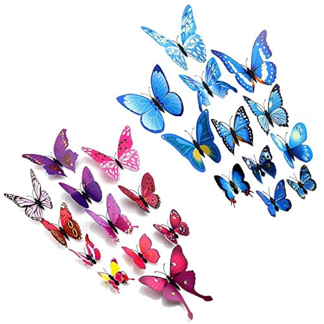 Adhesivos de mariposas en 3D para la pared