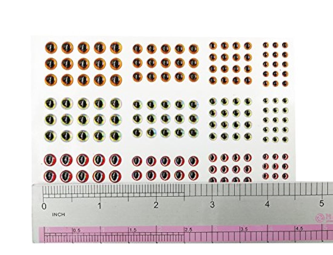 Ojos de pesca ovalados 2D/3D para hacer cebo de pesca