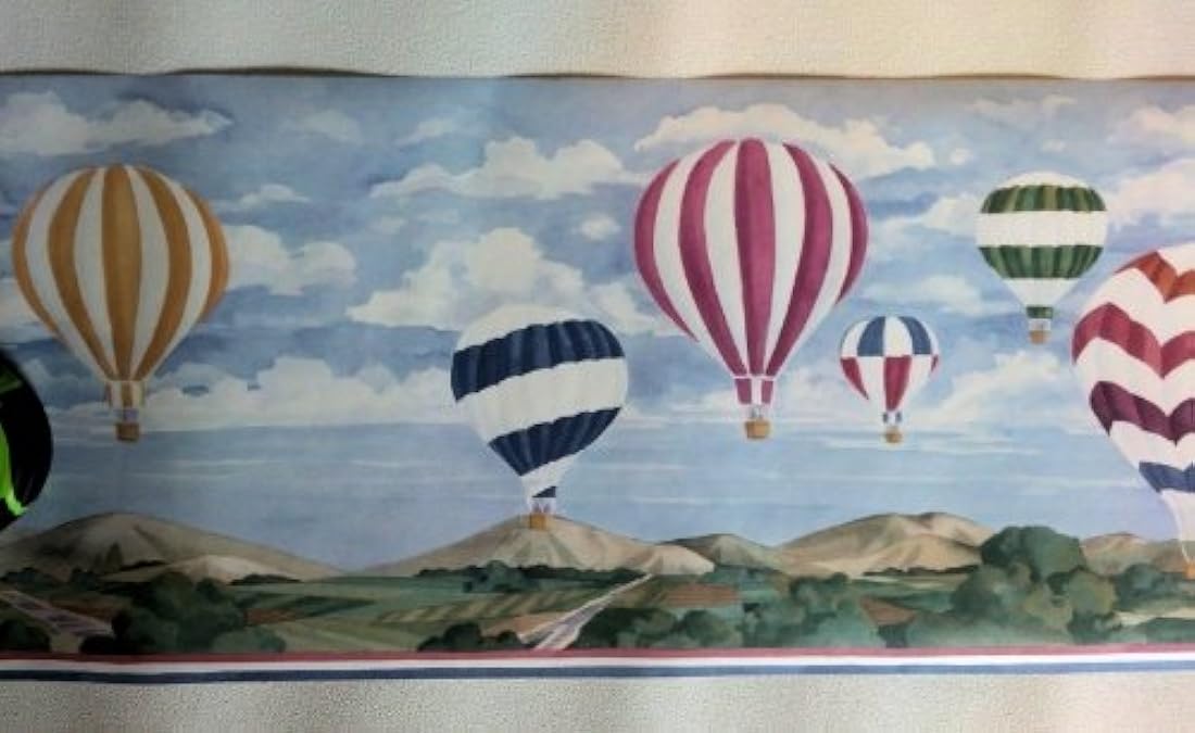 cenefa diseño Globo de aire caliente