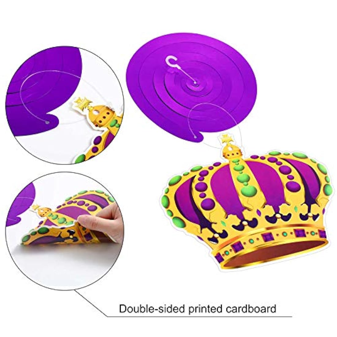 Kit de Decoración para fiesta de Mardi Gras. Marca Pyle