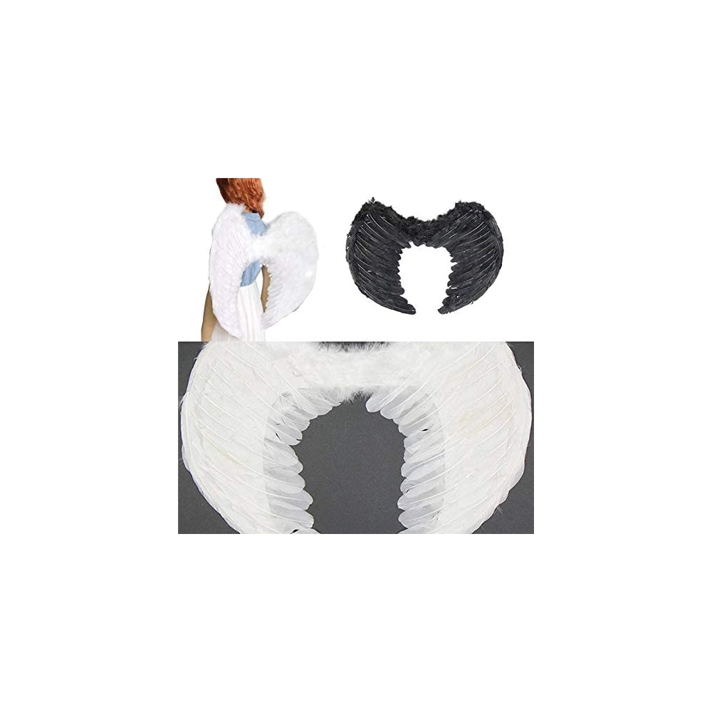 Disfraces de Alas de ángel de plumas blanca talla única