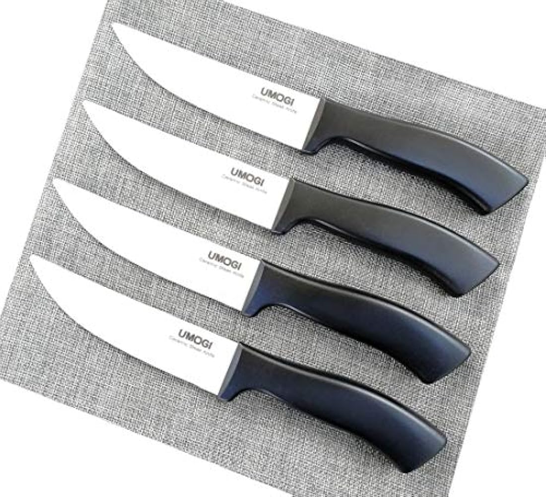 Juego de 4 cuchillos de cerámica para carne