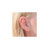 Aretes pequeños para mujer oro  hipoalergénicos