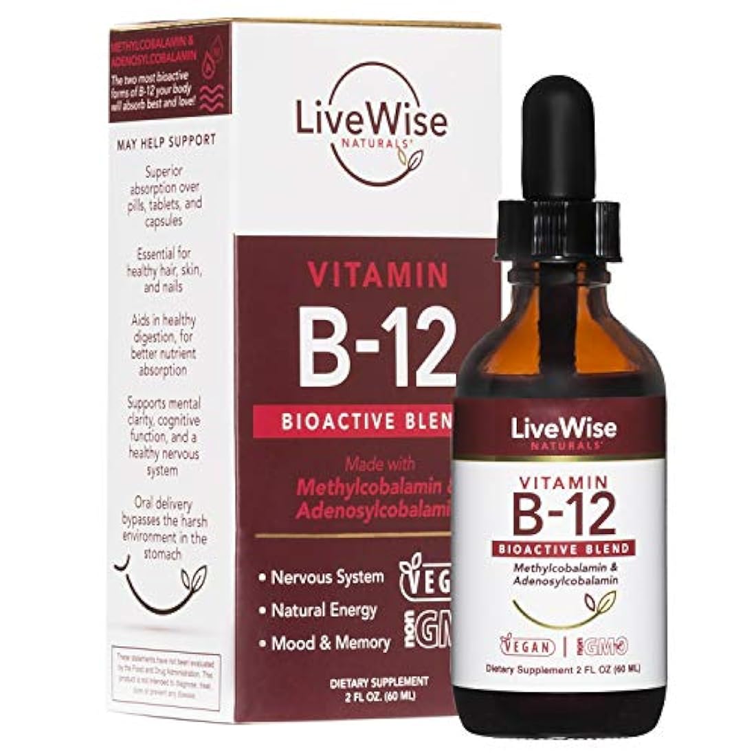 Líquido B12 Vitamina Sublingual – Complemento de Vitamina