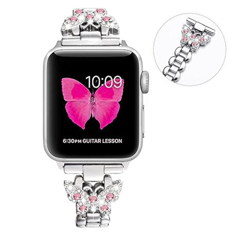 SaNgaiMEi Correa de acero inoxidable Para Apple Watch