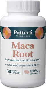 Maca Pattern Wellness 10,000mg para bienestar y fertilidad - 60 cápsulas