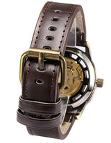 Reloj deportivo para hombre, diseño de esqueleto mecánico