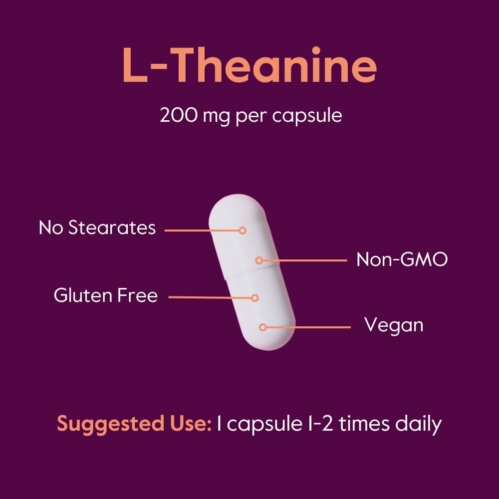 Suplemento BESTVITE L-teanina 200 mg 360 cápsulas Vegano