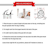QUMY - 2 botas para perros para caminar en el pavimento caliente en el verano; botas resitentes al calor con malla respirable, antideslizantes y con líneas reflectantes (color rojo, talla 2)