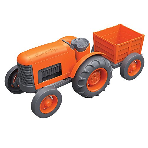 Vehículo Tractor Green Toys, Naranja