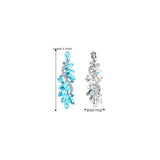 Aretes colgantes multi marqués con diseño de flores