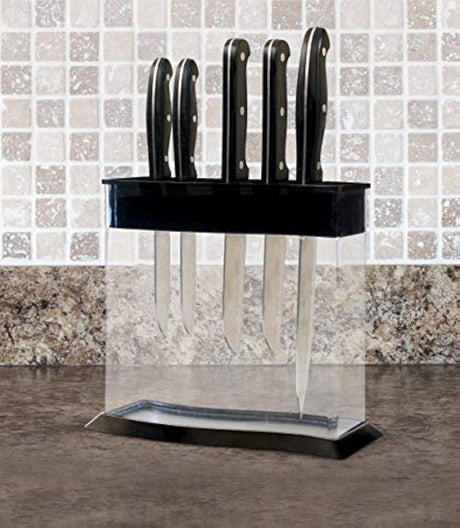 cuchillo de cocina encimera de almacenamiento.