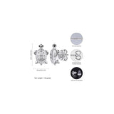Aretes de plata de ley para mujeres