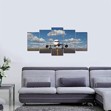 Pyradecor moderno 5 Panel estirada y enmarcado paisaje