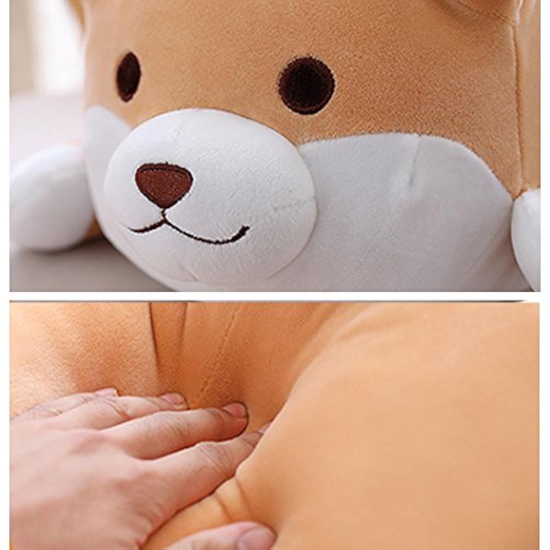 Almohada de peluche de 15 pulgadas, estilo perro