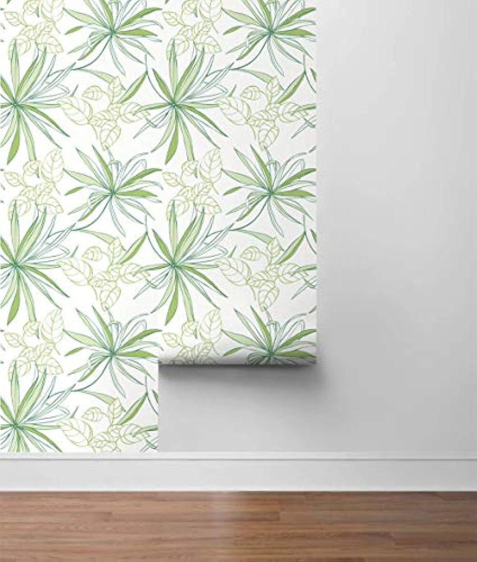 Papel pintado 216 x 20.5 x 0.01 pulgadas  color verde