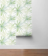Papel pintado 216 x 20.5 x 0.01 pulgadas  color verde