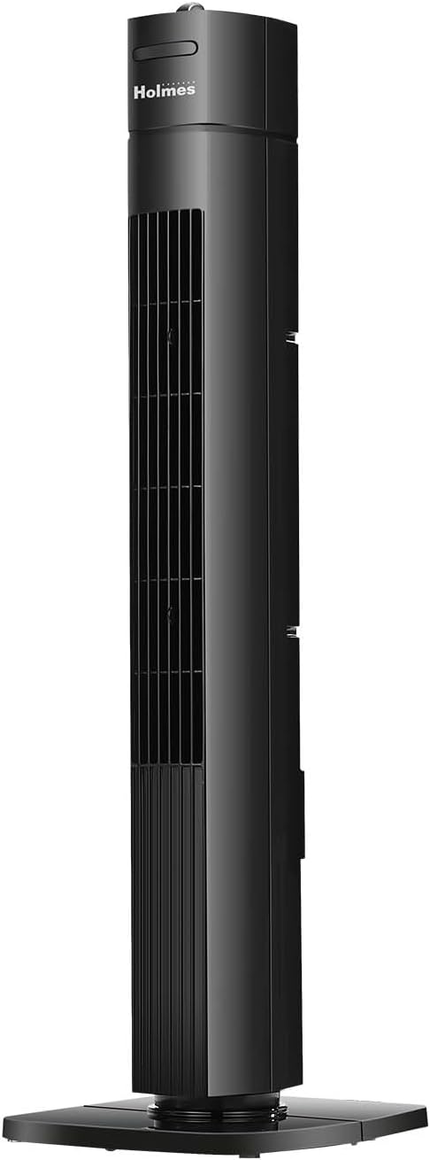 HOLMES Ventilador Torre Manual 31, 3 Velocidades, Oscilación 70°
