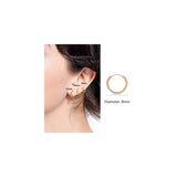 Aretes de aro de plata 3 pares de aretes para mujeres