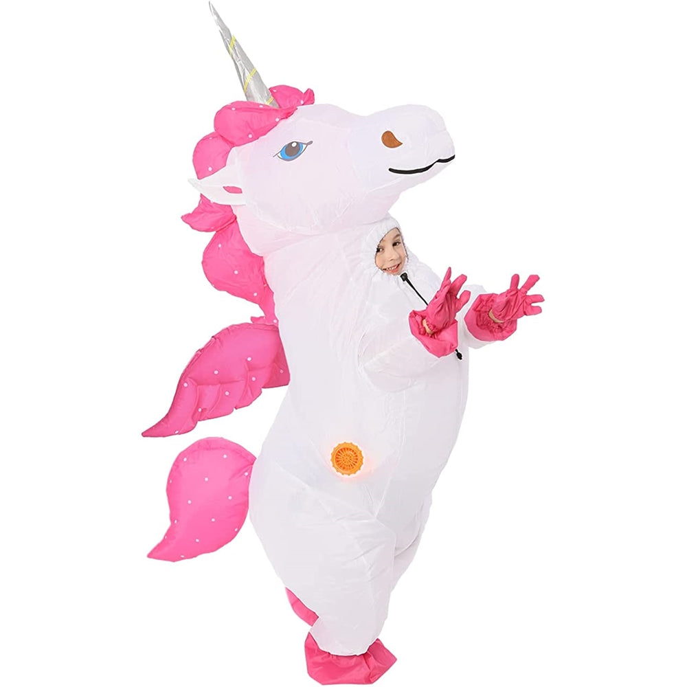 Disfraz de unicornio alado unisex para niños de 4 a 6 años
