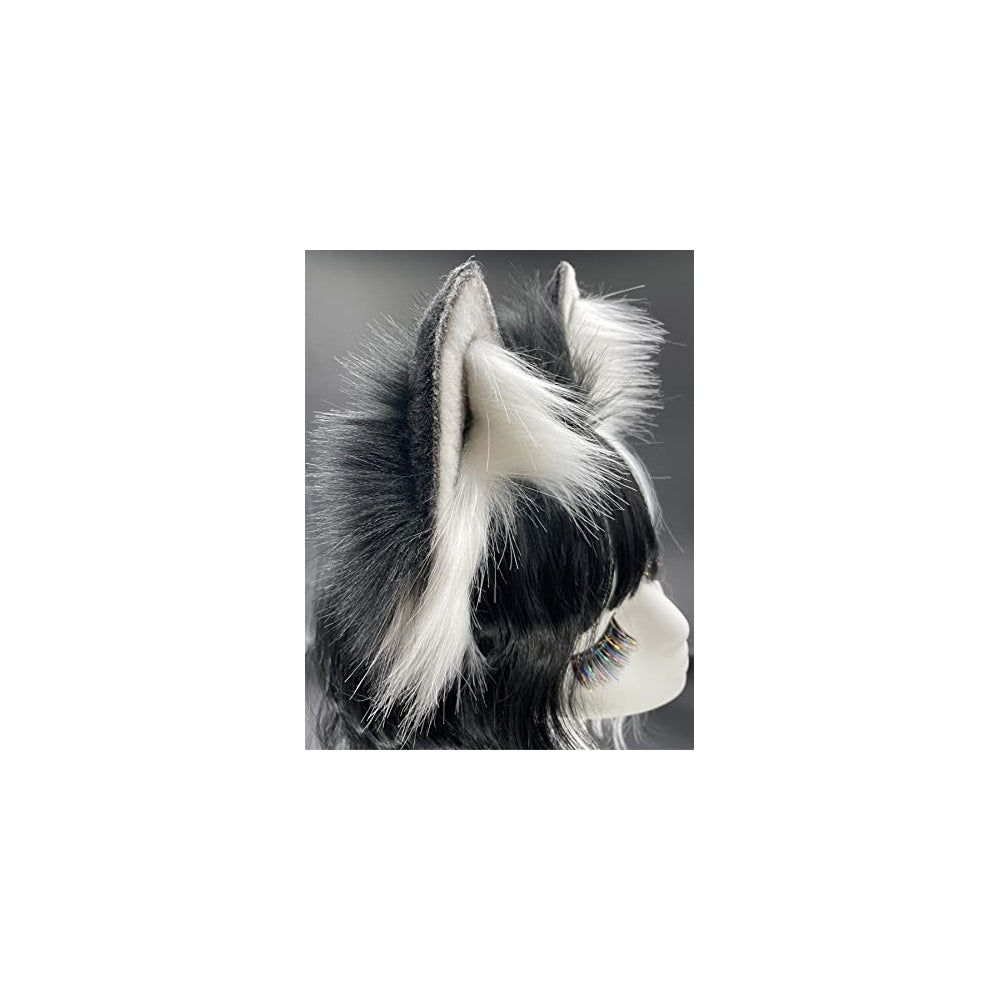 Disfraces de Diadema de orejas de lobo blanca talla única