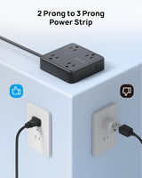 TROND Regleta de alimentación , cable de extensión de 5 pies